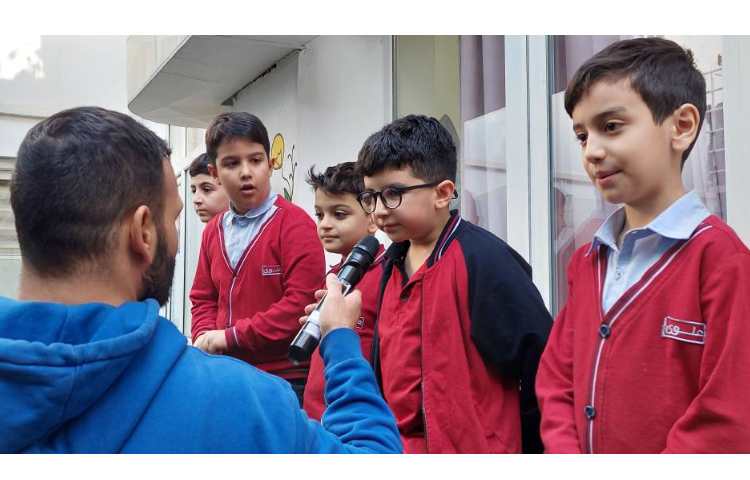 تبلیغات انتخاباتی دانش آموزان در صبحگاه 3