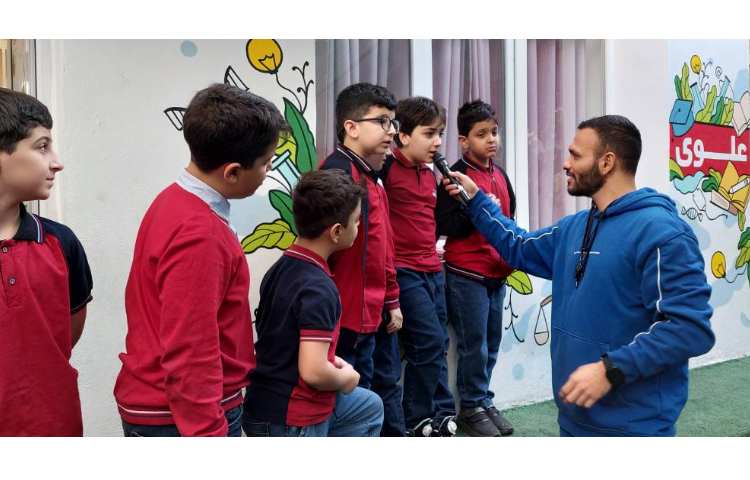 تبلیغات انتخاباتی دانش آموزان در صبحگاه 7