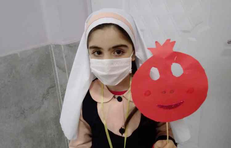 تثبیت نشانه ی اَ با کاردستی انار 1