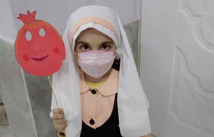 تثبیت نشانه ی اَ با کاردستی انار 2