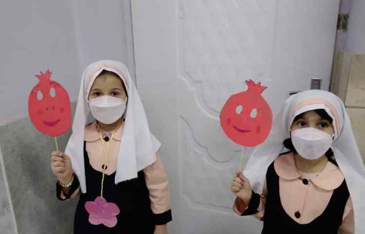 تثبیت نشانه ی اَ با کاردستی انار 4