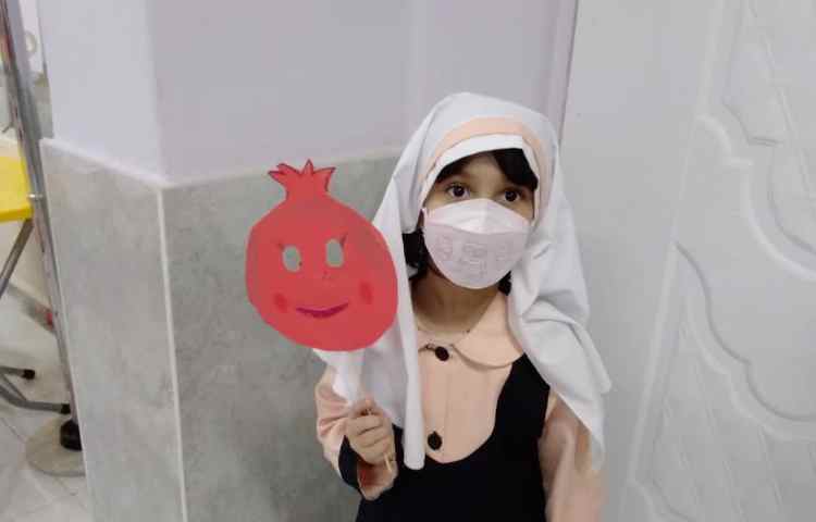 تثبیت نشانه ی اَ با کاردستی انار 5