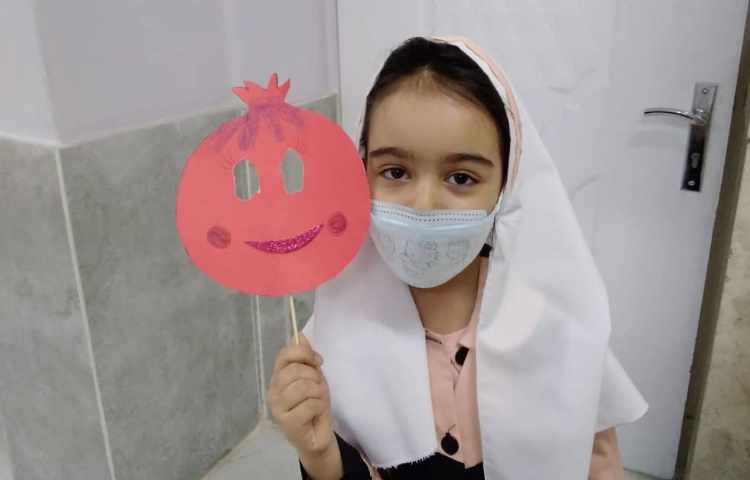 تثبیت نشانه ی اَ با کاردستی انار 6