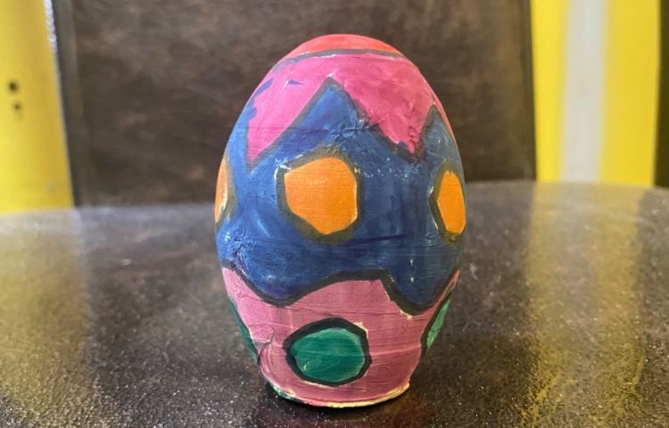 :تخم مرغ رنگی و زیبا نویسی 11