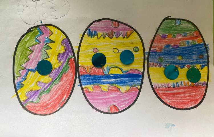 :تخم مرغ رنگی و زیبا نویسی 14