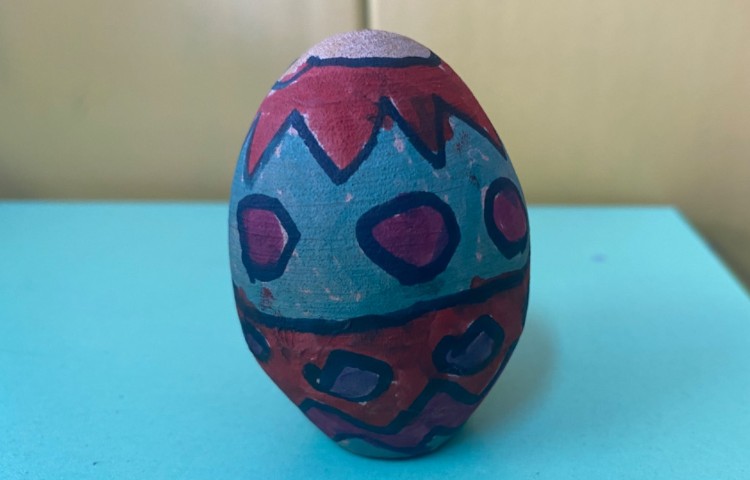 :تخم مرغ رنگی و زیبا نویسی 21