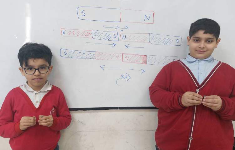 تدریس آهنربای هم نام و غیر هم نام علوم 1