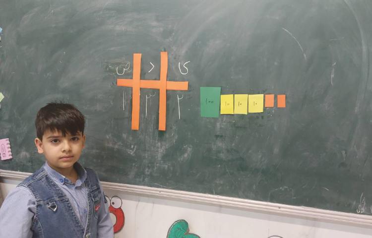 تدریس اعداد سه رقمی باشکل 1