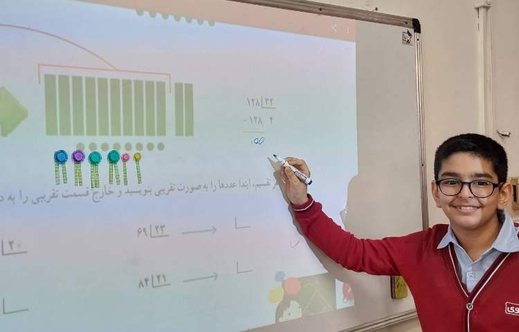 تدریس تقسیم دورقم بر دورقم 6