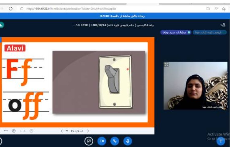 :تدریس حرف Ff با نام و اکشن و لغات مربوط به آن 2