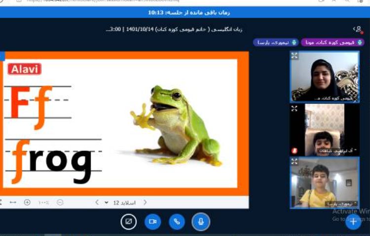 :تدریس حرف Ff با نام و اکشن و لغات مربوط به آن 3
