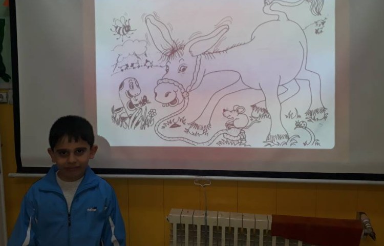 :تدریس حرف ee و گفتن و شناخت حیوانات توسط دانش آموزان 1