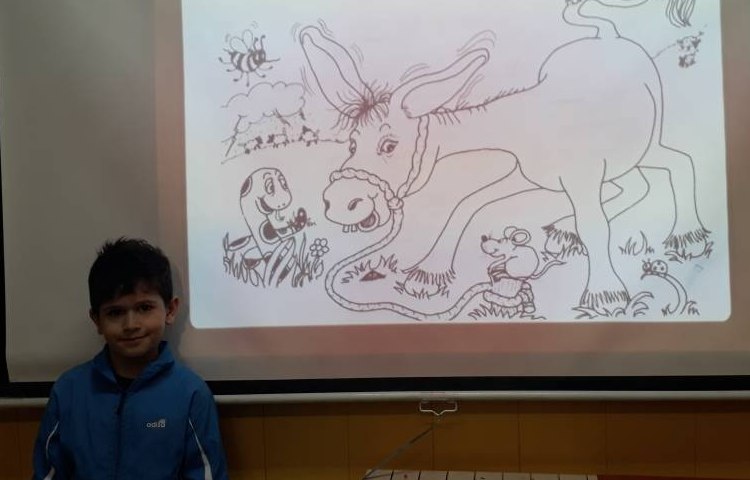 :تدریس حرف ee و گفتن و شناخت حیوانات توسط دانش آموزان 3