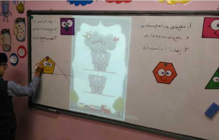 تدریس خطوط موازی و پیداکردن خطوط موازی و غیر موازی در اشکال هندسی 3