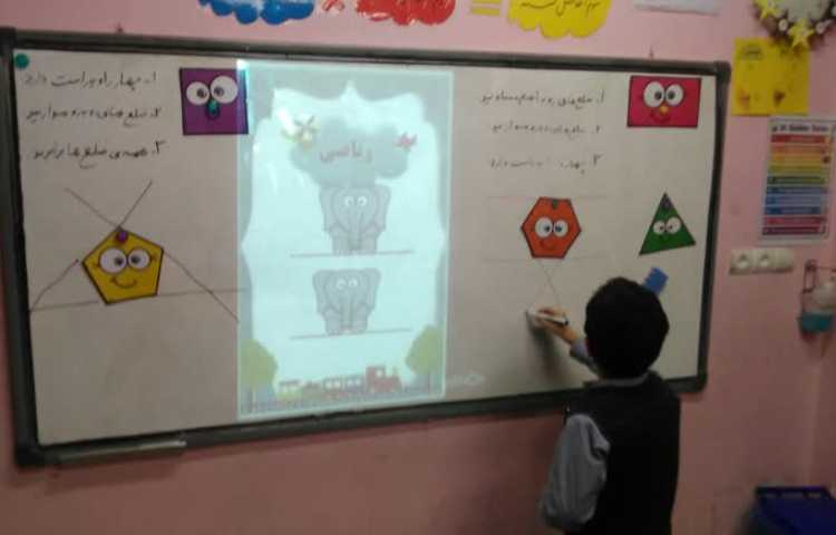 تدریس خطوط موازی و پیداکردن خطوط موازی و غیر موازی در اشکال هندسی 3