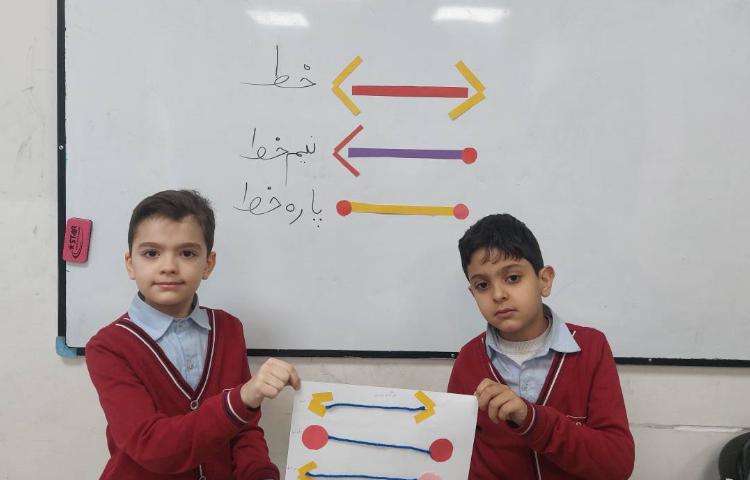 تدریس خط ، نیم خط ، پاره خط 5