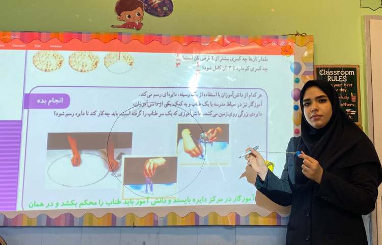 تدریس دایره درس ریاضی 4