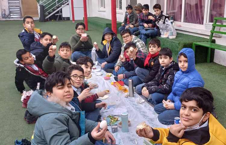 تدریس درس سلول همراه با صبحانه 1