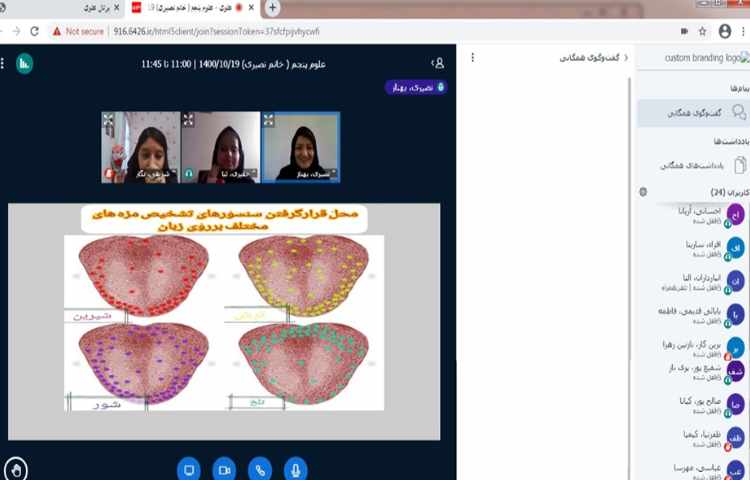 تدریس درس (چه خبر؟) از کتاب علوم با هدف آشنایی با حس چشایی