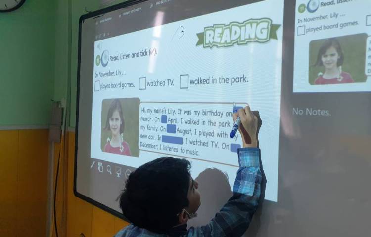 :تدریس روخوانی متن به همراه فعالیت های جانبی 2