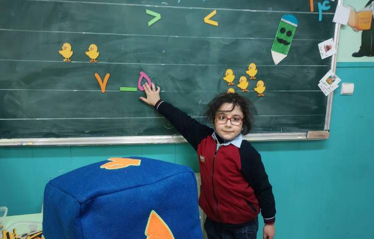 تدریس ریاضی مبحث تفریق با ابزار مگنتی