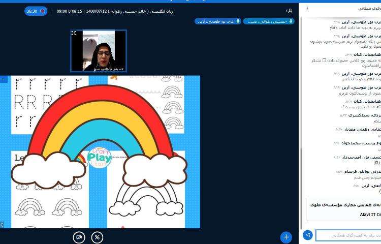 تدریس زبان بصورت ترکیب حروف و خواندن کلمات در پایه اول 1
