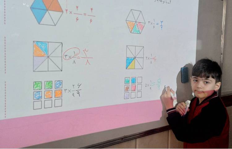 تدریس ضرب کسر 3