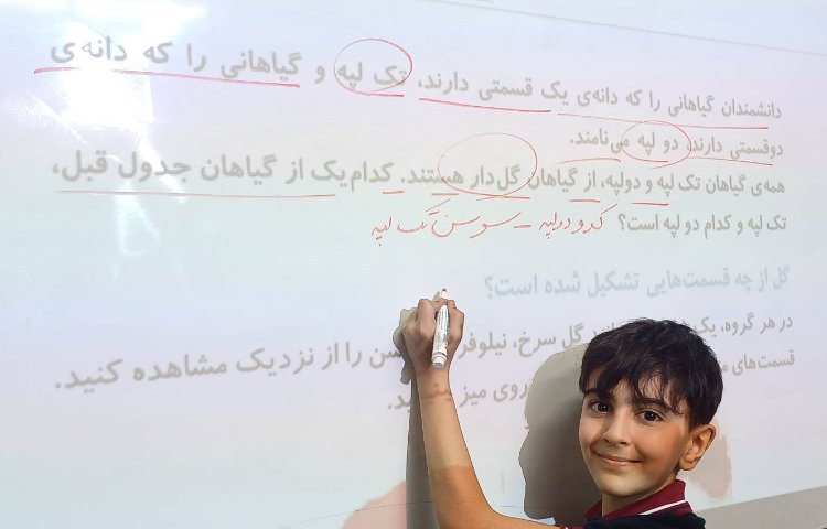 تدریس قسمتی از درس گیاهان