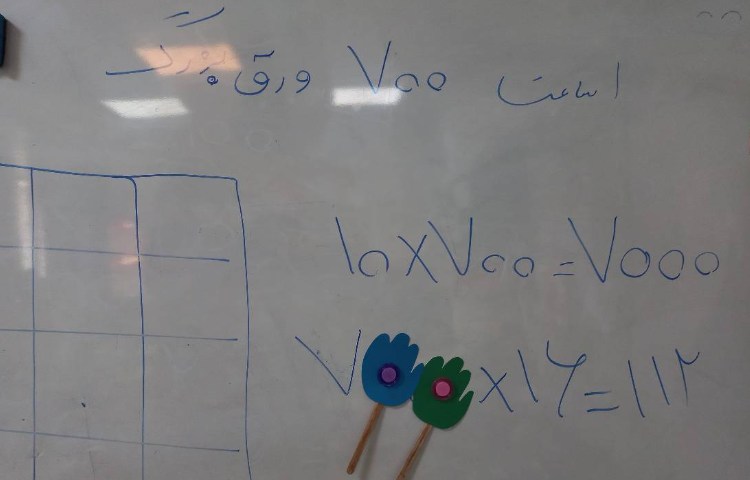 تدریس مبحث محاسبه‌ی حاصل ضرب 2