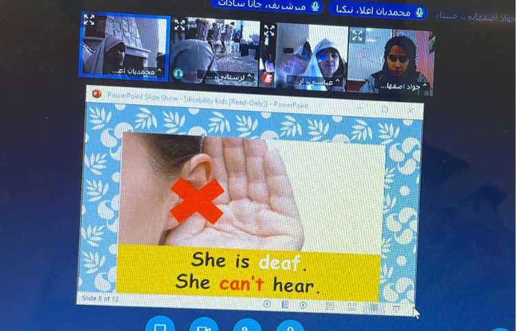 تدریس مبحث ناتواناو ناتوان بودن در ارتباط با روز جهانی معلول 3