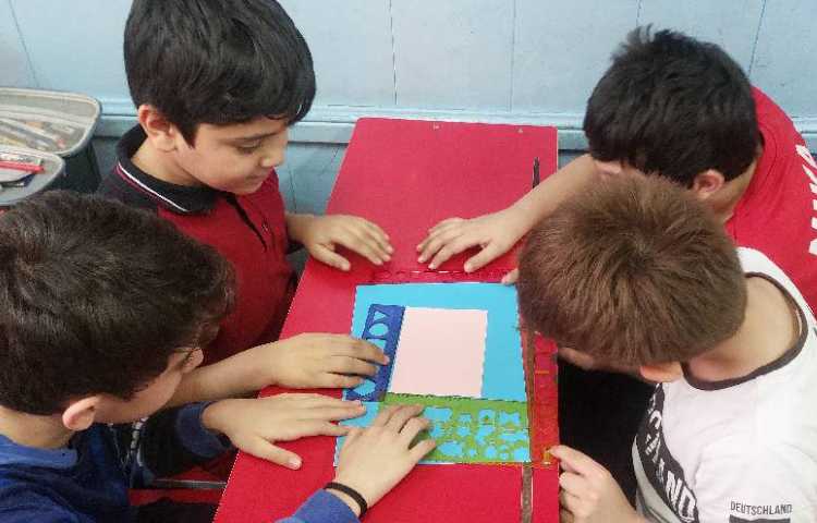 تدریس مفهوم محاسبه ی مساحت شکل های ترکیبی 5