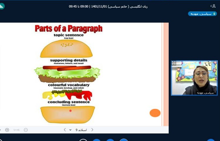 :تدریس نحوه نوشتن پاراگراف 3