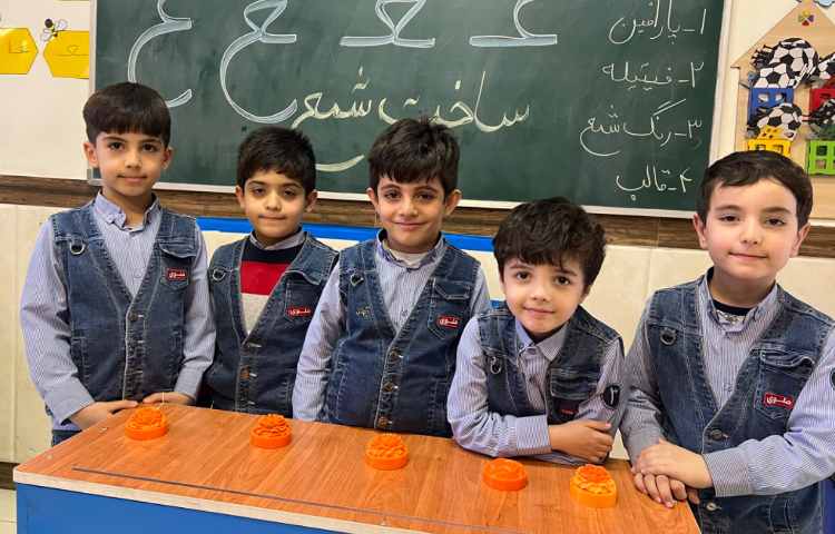 تدریس نشانه عین با ساخت شمع 2