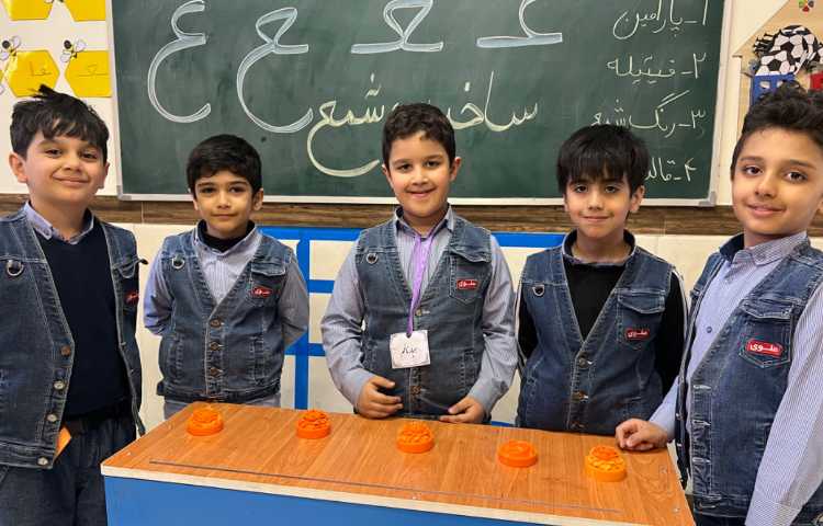 تدریس نشانه عین با ساخت شمع 3