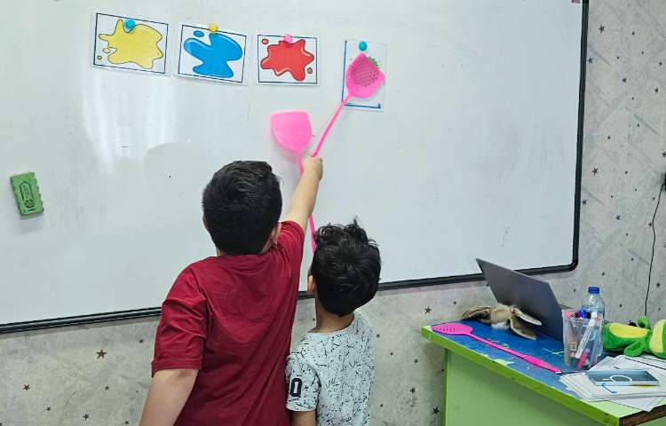 تدریس و تکرار و تمرین رنگ ها به همراه بازی 3