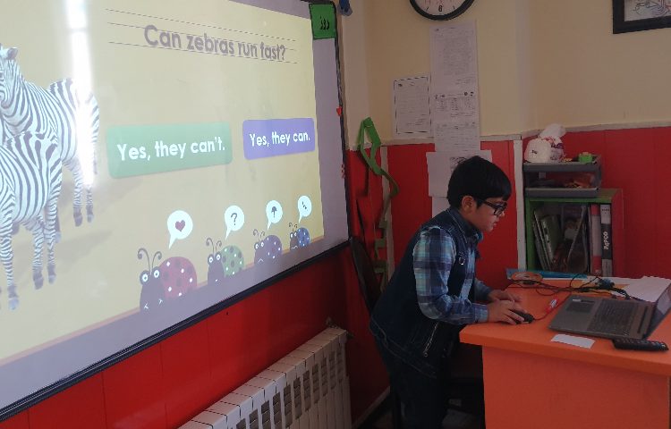 :تدریس گرامر can و can't، کلاس مریخ