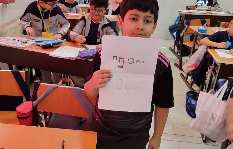 ترسیم خط تقارن مباحث ریاضی 2