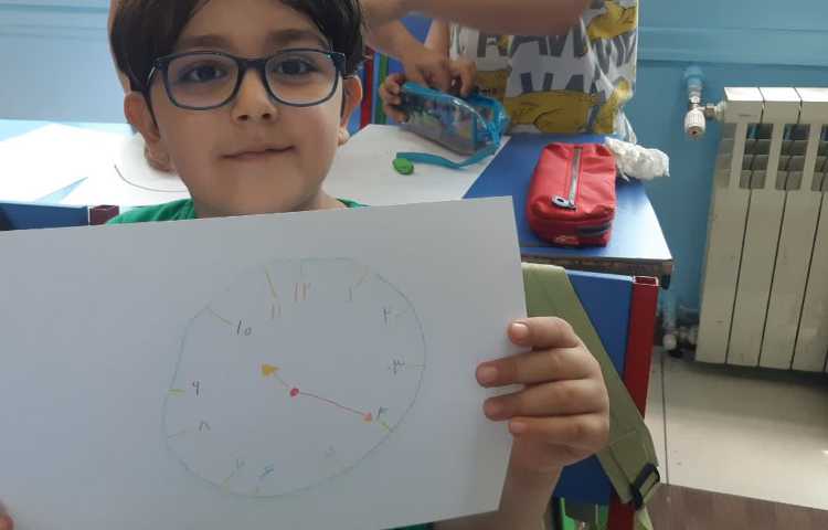 تشخیص ساعت و عقربه های ساعت و دقیقه 3