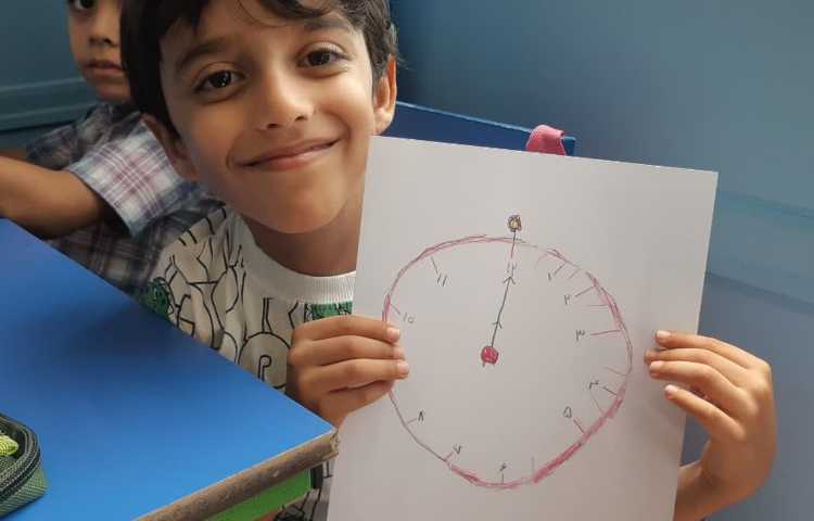 تشخیص ساعت و عقربه های ساعت و دقیقه 6