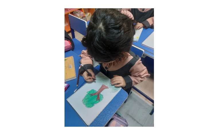 تصویر سازی درخت، سنگ ، خورشید