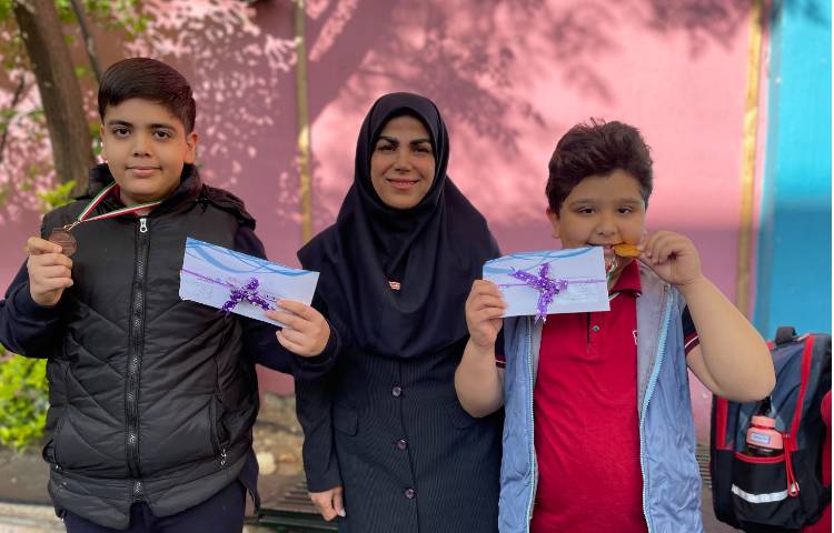 تقدیر از منتخبین مسابقات دارت بین مدارس علوی 6