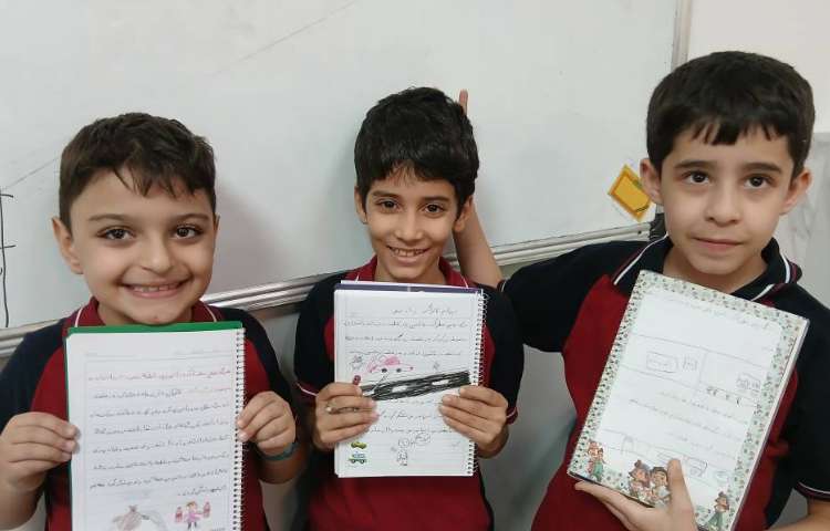 تلفیق انشا و هنر با خلاقیت بچه ها 4