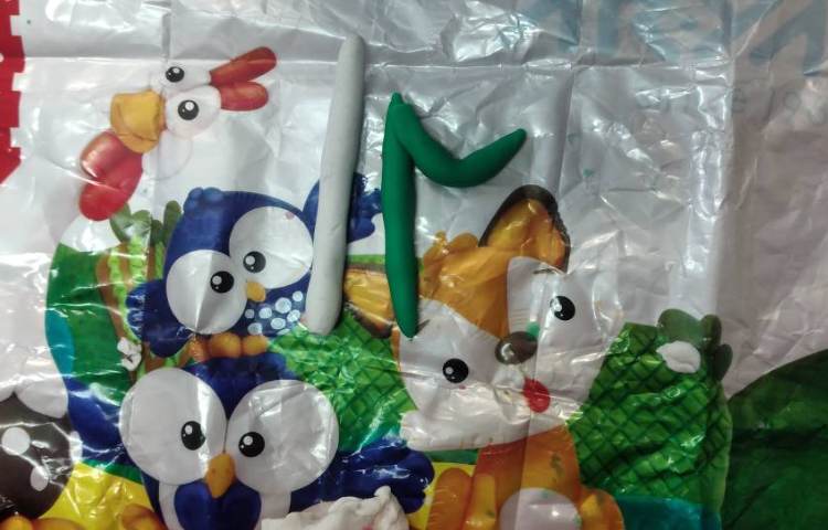 تلفیق خمیربازی و آموزش عدد 1و2 1