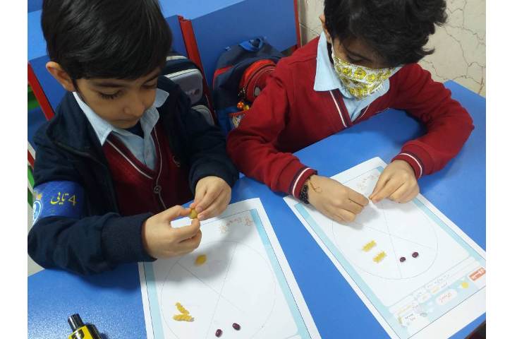 تلفیق درس علوم و ماهرشو ساخت کاردستی مراحل رشد پروانه با ماکارونی کلاس پیش 2