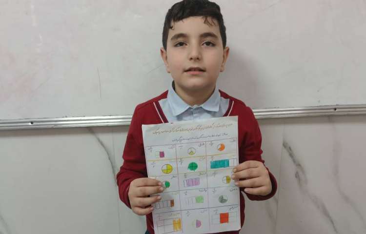 تلفیق ریاضی و فارسی _ نوشت کسر تعداد حروف و تعداد نقاط کلمات 4