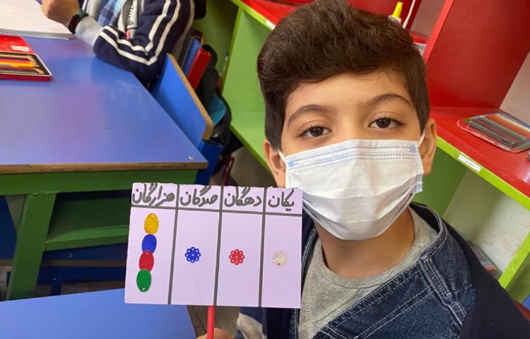 :تلفیق ریاضی و هنر در مبحث عدد هزار، کلاس زمین و مریخ 2