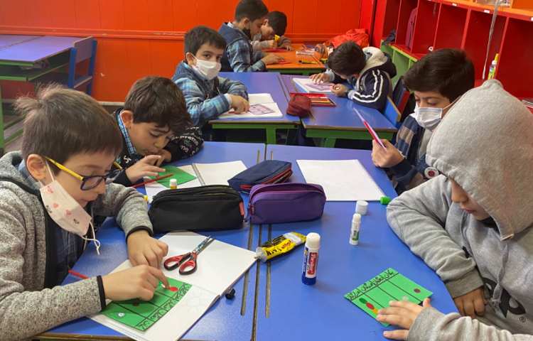 :تلفیق ریاضی و هنر در مبحث عدد هزار، کلاس زمین و مریخ 5