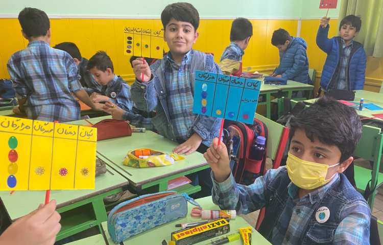 :تلفیق ریاضی و هنر در مبحث عدد هزار، کلاس زمین و مریخ 7