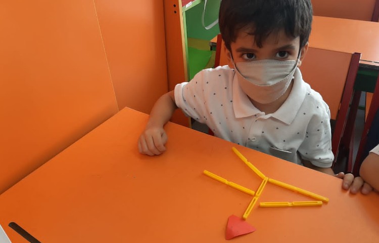 : تلفیق علوم و ریاضی(آشنایی با حیوانات اهلی و وحشی و اشکال هندسی)،پیروی از دستورات 2