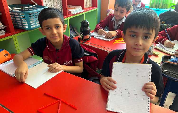 تلفیق نگارش و ریاضی ، شمارش و لوحه نویسی 1